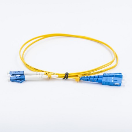 Fiber optic patch cable, Single-mode, 2xLCU-SCU