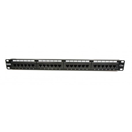 DNS Cat 5e UTP 24-port patch panel